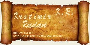 Krstimir Rudan vizit kartica